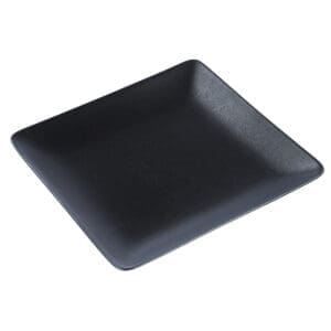 Milano Square Ceramic Black Plate, Set of 4
