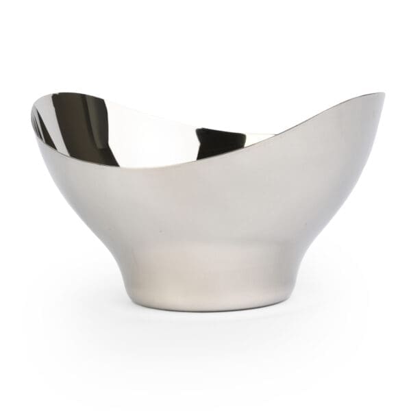 Sangresso Polished Stainless Steel Footed Bowl Small