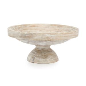 Mendocino Large Wood  Footed Bowl