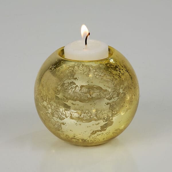 Bubble Large Gold Votive Candle Holder - Image 2