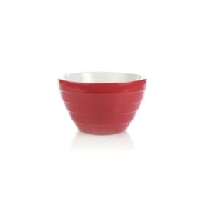 Cherry Red Porcelain Serving Bowl Small