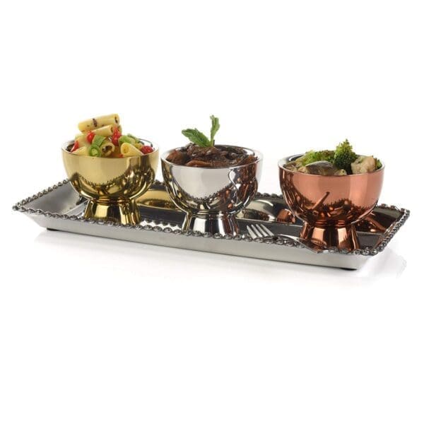 Cordoba Stainless Steel Serving Tray Small