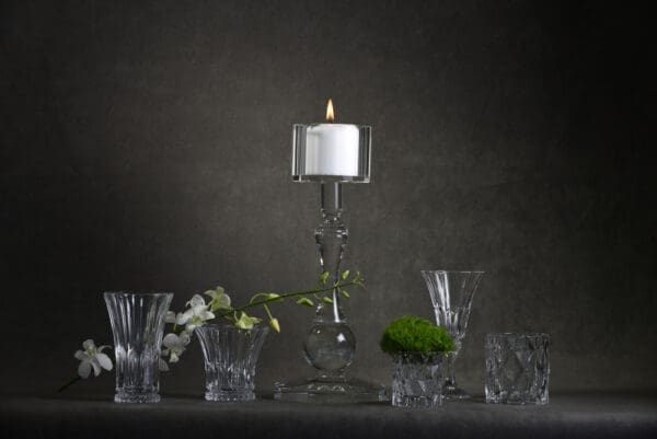 Sunset Large Clear Glass Votive - Image 4