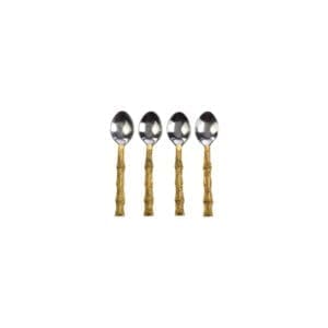 FIJI Gold Bamboo Spoon Set of 4