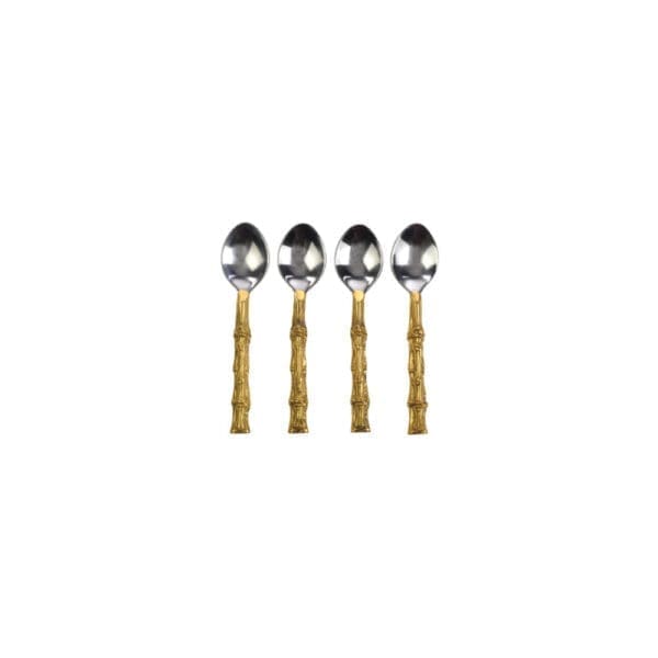 FIJI Gold Bamboo Spoon Set of 4
