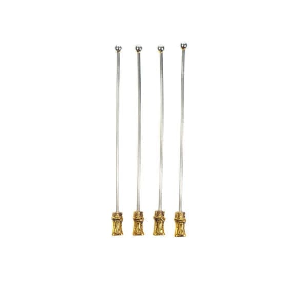 FIJI Gold Bamboo Stirrer Set of 4