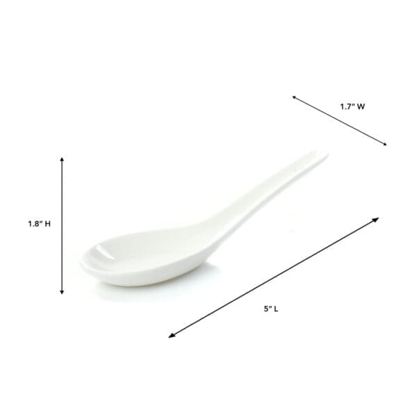 Hiro Small Porcelain Individual Serving Spoon - Image 2