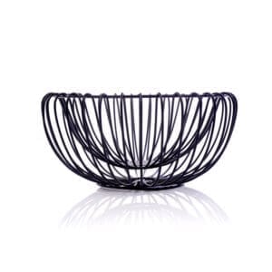 Comet Metal Serving Bowl Large Black