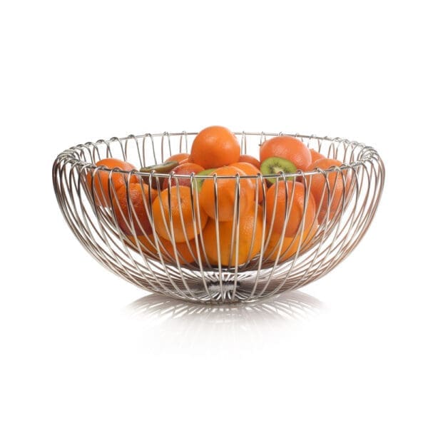 Comet Metal Serving Bowl Large Silver
