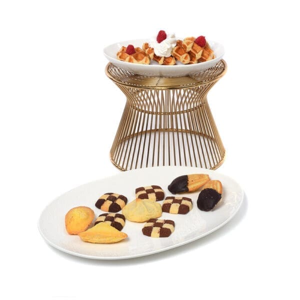 Stockholm Gold Metal Buffet Riser Small