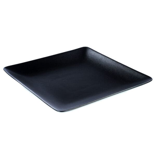 Milano Square Ceramic Black Plate, Set of 4 - Image 2