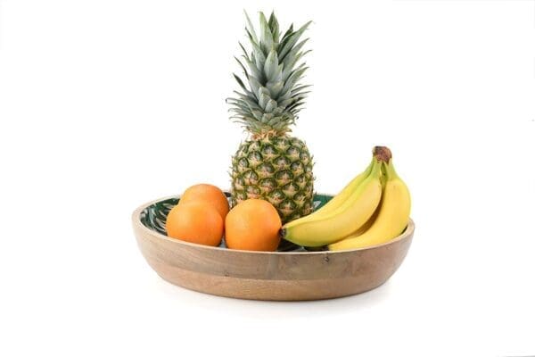 Napa Domenica Shallow Serving Bowl with Wooden Servers - Image 3
