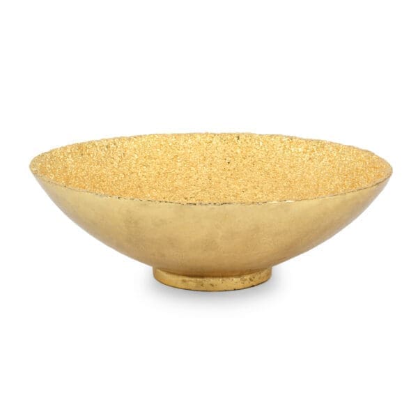 Jerome Medium Gold Aluminum Snack Bowl