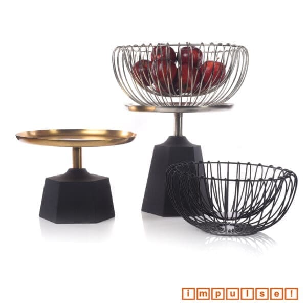 Comet Metal Serving Bowl Small Black - Image 2