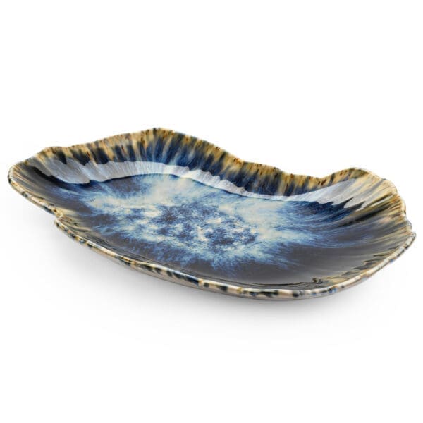 La Mer Blue Porcelain Platter