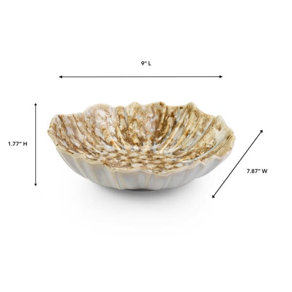 La Mer Tan Porcelain Deep Plate - Image 2