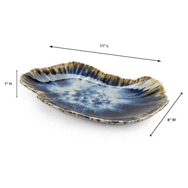La Mer Blue Porcelain Platter - Image 2