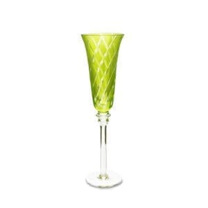 Luca Lime 4oz Glass Champagne Flute