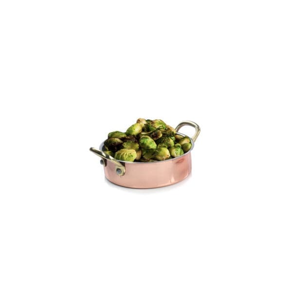 Lyon Mini Round Stainless Steel & Copper Shallow Bowl - Image 3