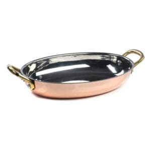 Lyon Mini Oval Stainless Steel & Copper Casserole Bowl