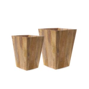 Napa Wood Baskets Set of 2