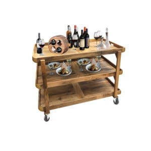 Napa Wood Serving Cart