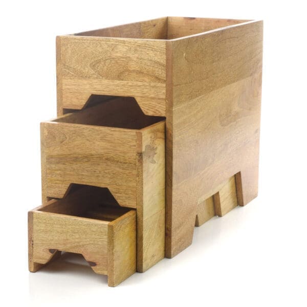 Napa Wood Nesting Crates Narrow Set of 3