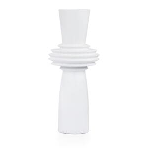 Nori White Ceramic Large Vase