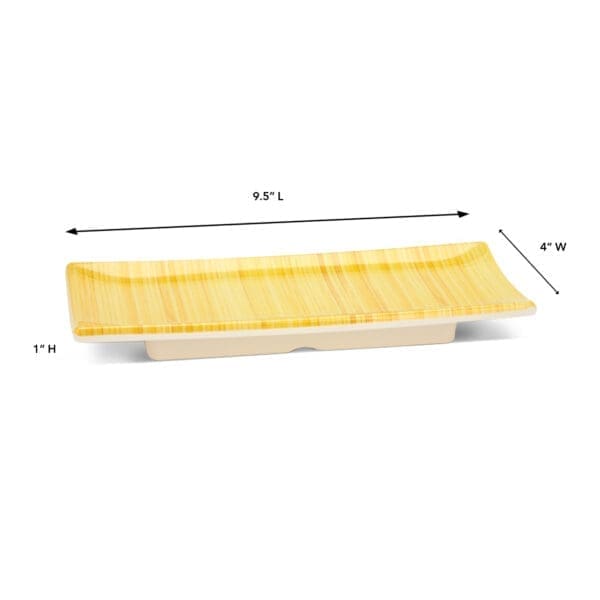 Organica Bamboo Melamine Wedge Plate - Image 2