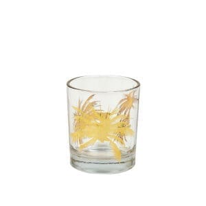 Palm Tree 8oz Rocks Glass Set of 4