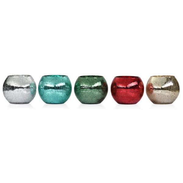 Parisian Green Glass Candle Votive - Image 3