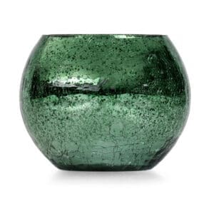 Parisian Green Glass Candle Votive