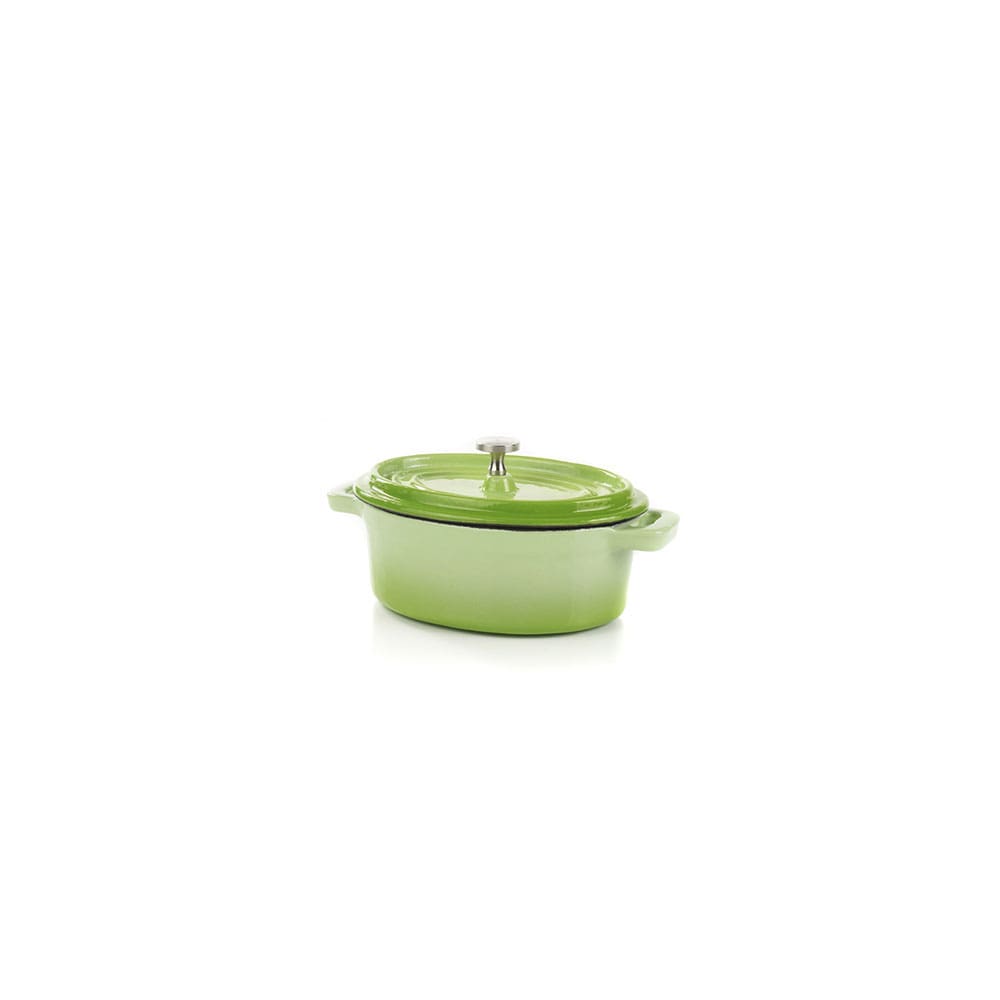 Fonda Green Enameled Cast Iron Cocotte