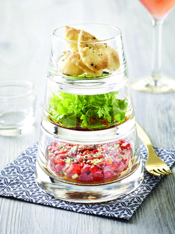 Pyramo Stackable Glass Snack Set - Image 4