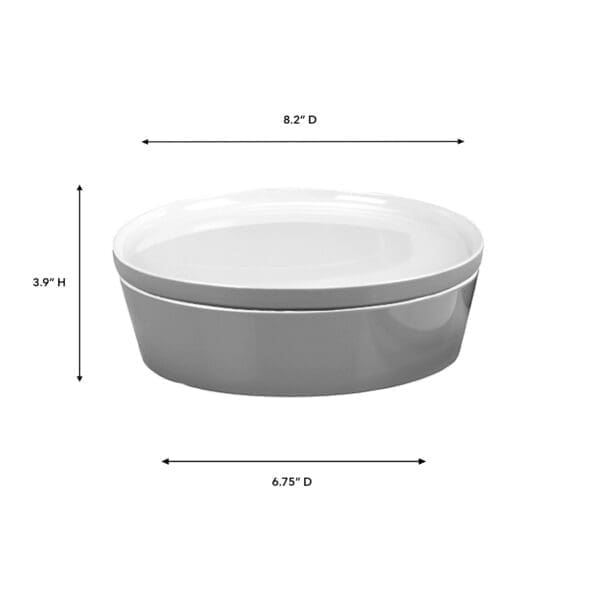 Rimini Medium Smoke Melamine Serving Bowl - Image 2
