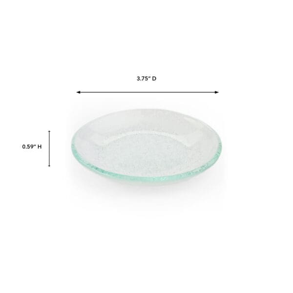 Splendido Small Round White Glass Plate - Image 2