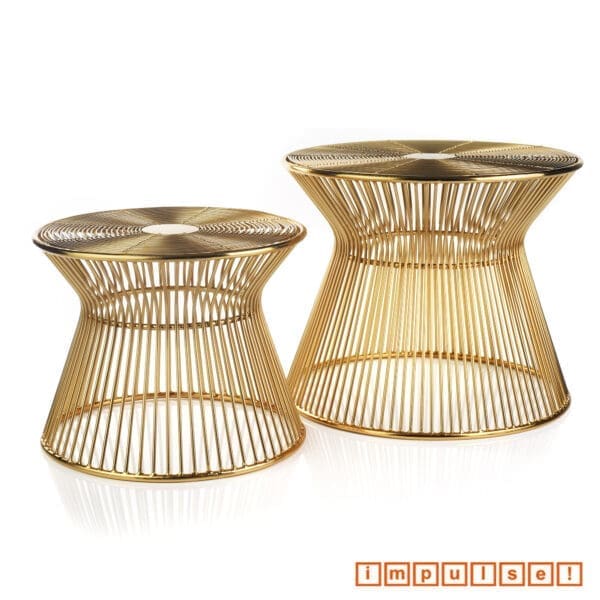 Stockholm Gold Metal Buffet Riser Small - Image 2