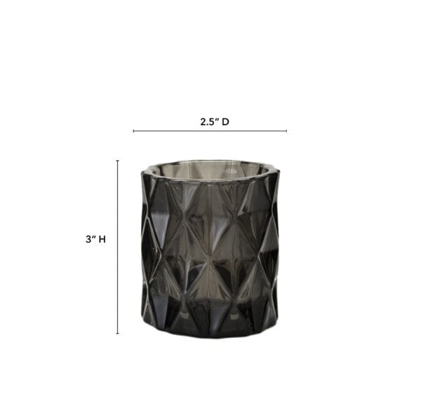 Sunset Small Smoke Glass Votive - Image 2