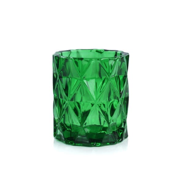 Sunset Small Green Glass Votive