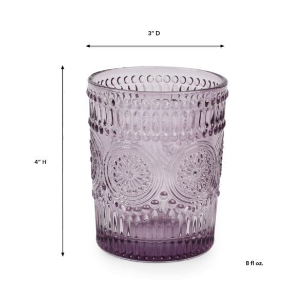 Tuscan Purple 8oz Rocks Glass - Image 2