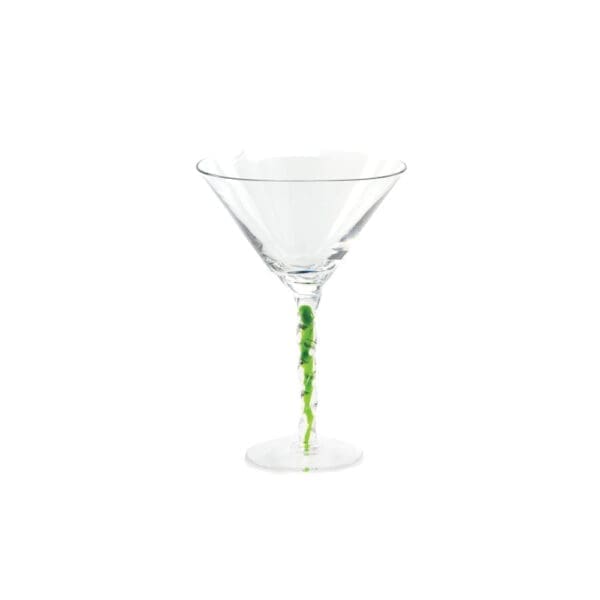 Venetian Green 7oz Martini Glass - Image 4