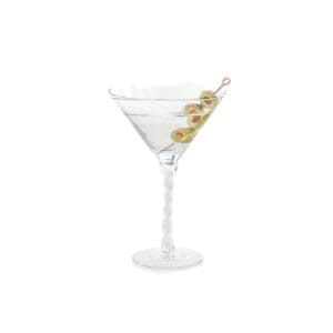 Venetian White 7oz Martini Glass
