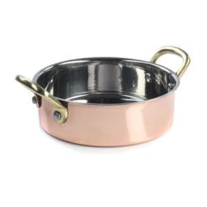 Lyon Mini Round Stainless Steel & Copper Shallow Bowl