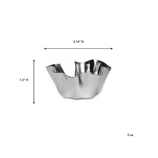 Montenegro 2 oz Stainless Steel Silver Bowl - Image 2