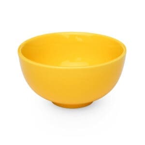 Gumdrop Porcelain 5oz Lemon Yellow Snack Bowl
