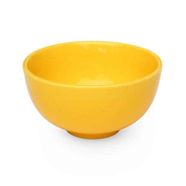 Gumdrop Porcelain 5oz Lemon Yellow Snack Bowl