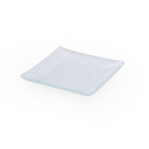 Splendido Mini Square White Glass Plate