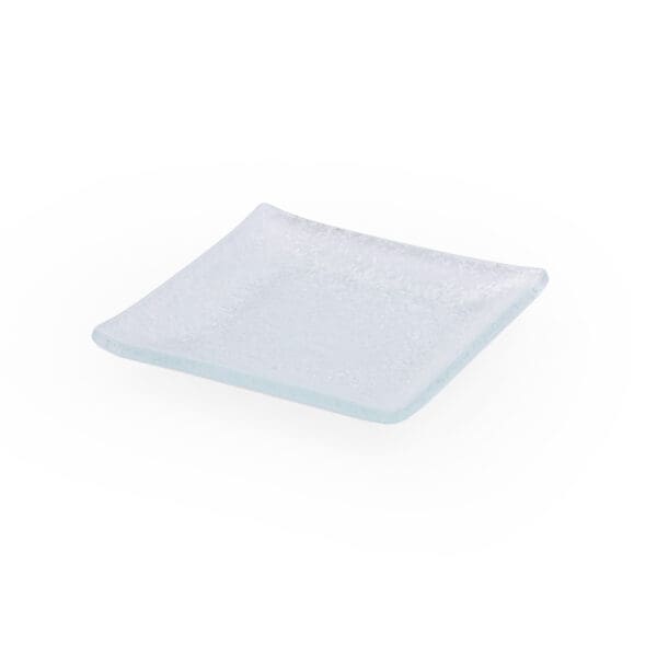 Splendido Mini Square White Glass Plate