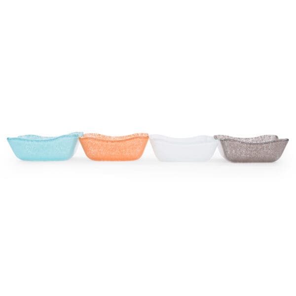 Splendido Small 4 OZ Square Smoke Glass Bowl - Image 3