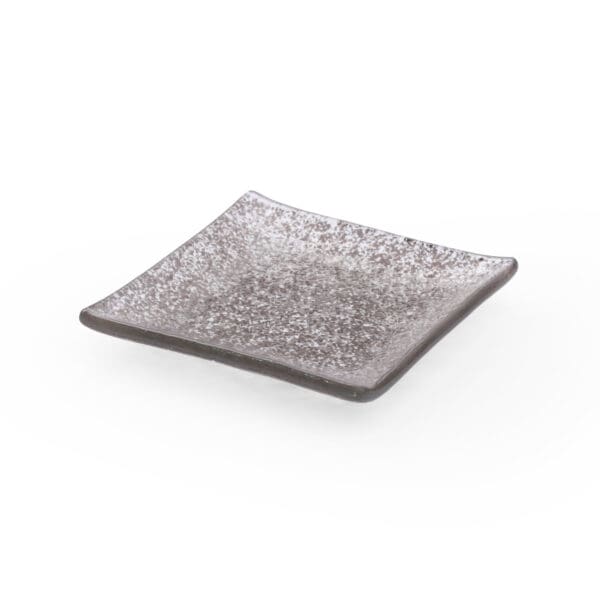 Splendido Mini Square Smoke Glass Plate